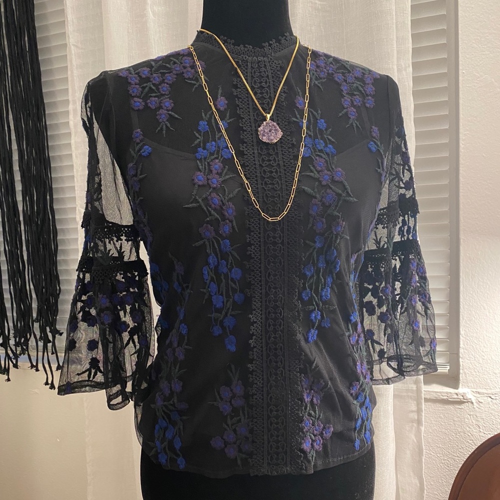 Free People Lace Blouse